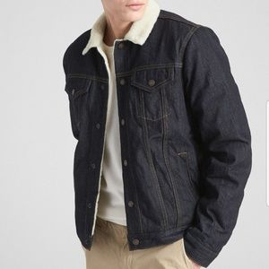 Men's Gap Sherpa Trucker Denim Jacket